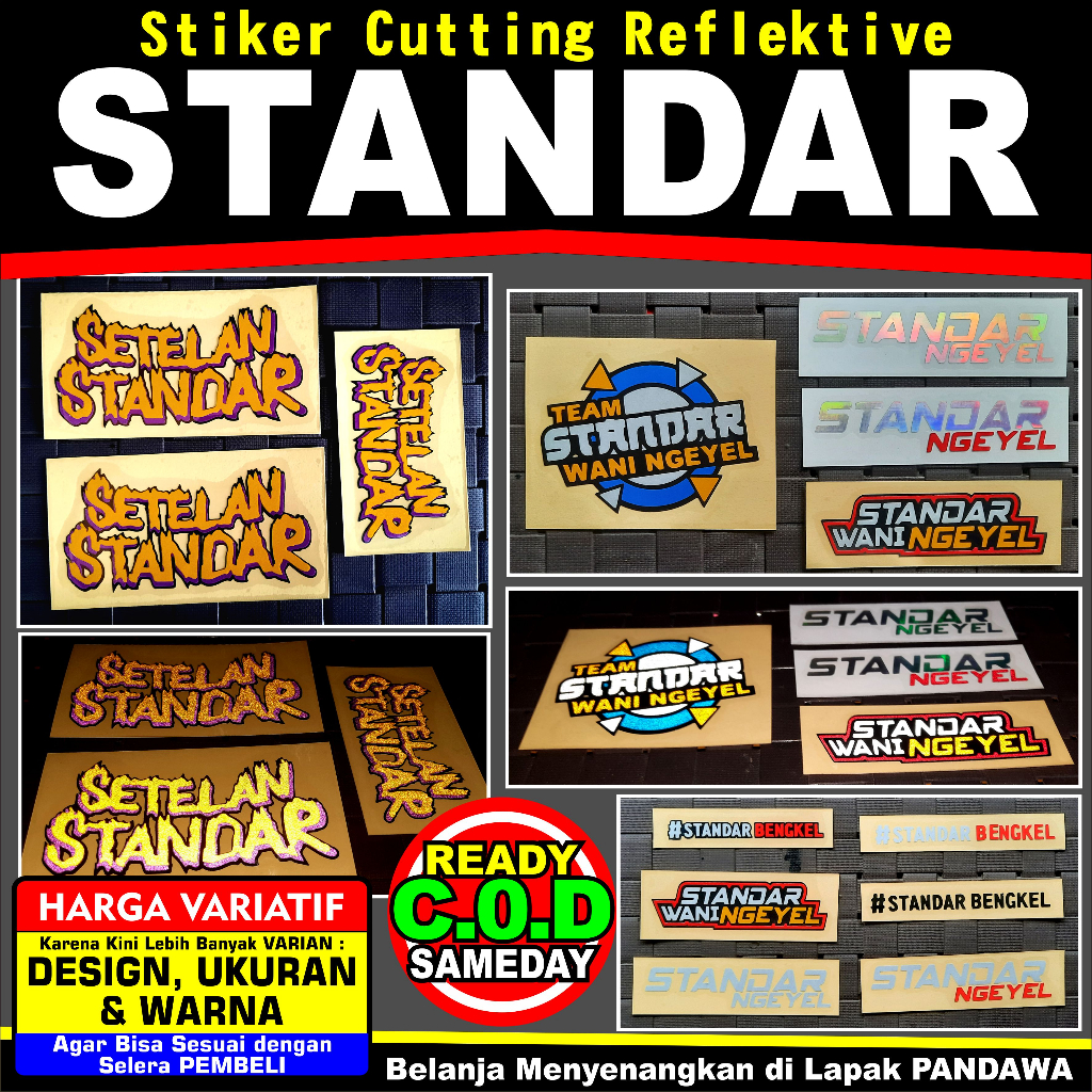 Jual Stiker Cutting Reflektive Tulisan : 