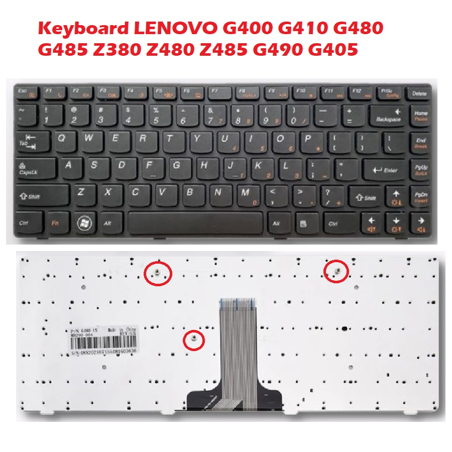 Jual KEYBOARD LENOVO G480 G485 B480 B485 Z380 Z385 Z480 Z485 G410 G490 ...