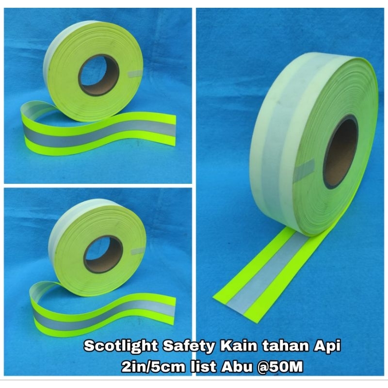 Jual Scotlight anti api/bara 2in/5cm list abu 2cm ±50m =rp.635.500/Rol ...
