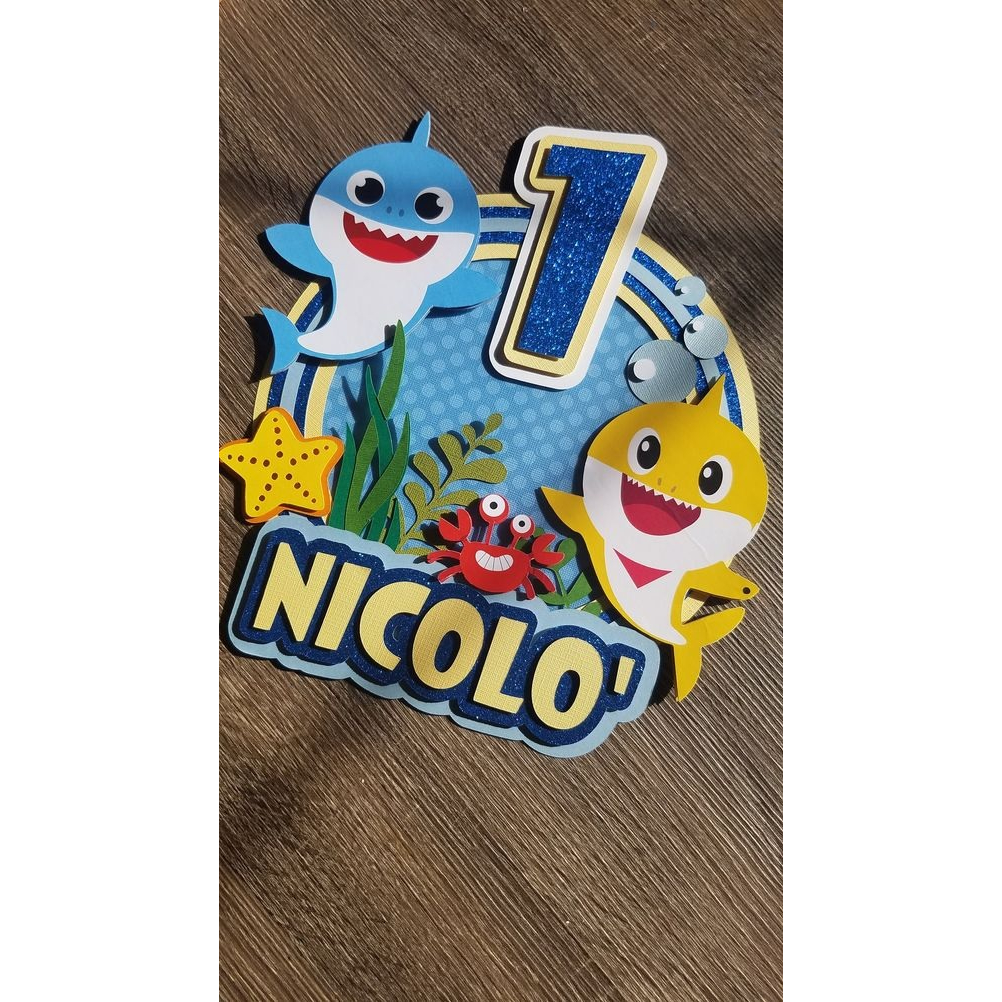 Jual Cake Toppers 3D dan Lampu LED/Dekorasi ulang tahun anak gambar