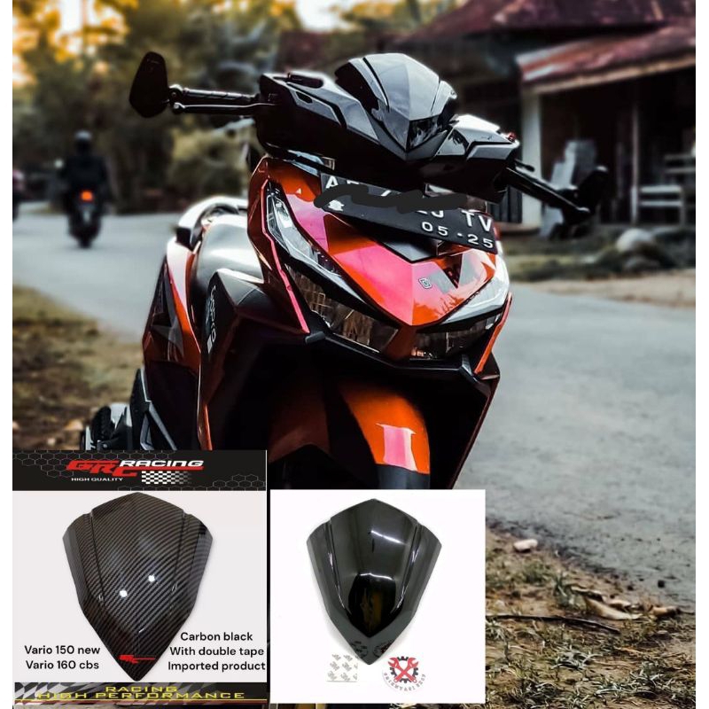 Jual Visor variasi honda vario led old 125 150 carbon pnp vario 160 new