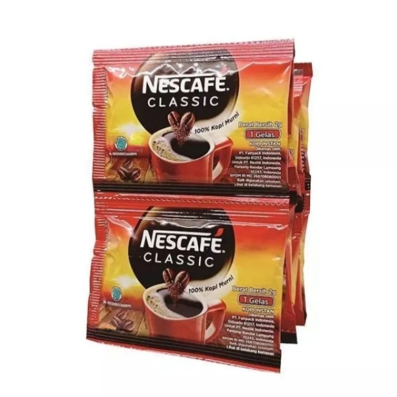 Jual Kopi Nescafe Classic Original Renceng isi 10 Sachet 2 gram Shopee Indonesia