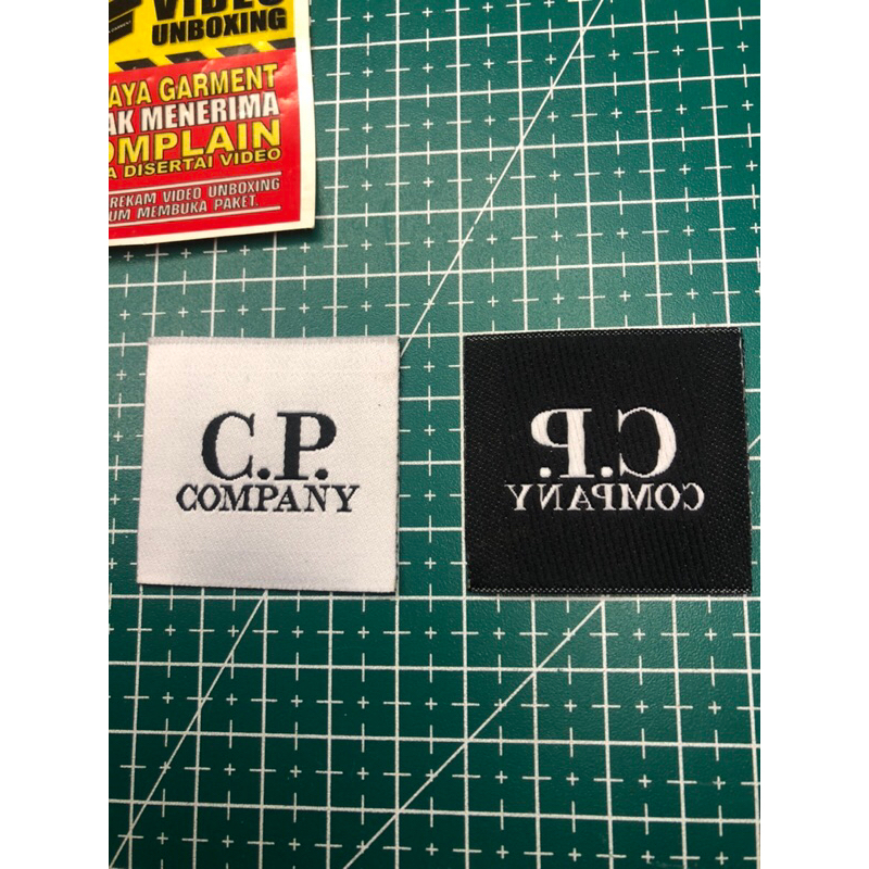 Jual CP CARE TAG LABEL WOVEN RAJUT BORDIR COTTON SUPER PREMIUM CO 1X DI ...