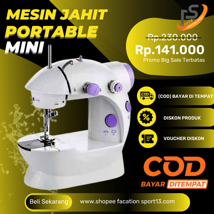 Jual MESIN JAHIT MINI PORTABLE / MESIN JAHIT SERBAGUNA / ALAT JAHIT ...