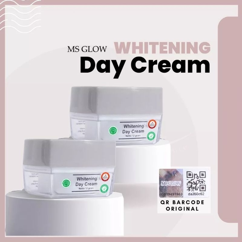 Jual DAY CREAM WHITENING MS GLOW ORIGINAL BARCODE FREE GIFT Shopee