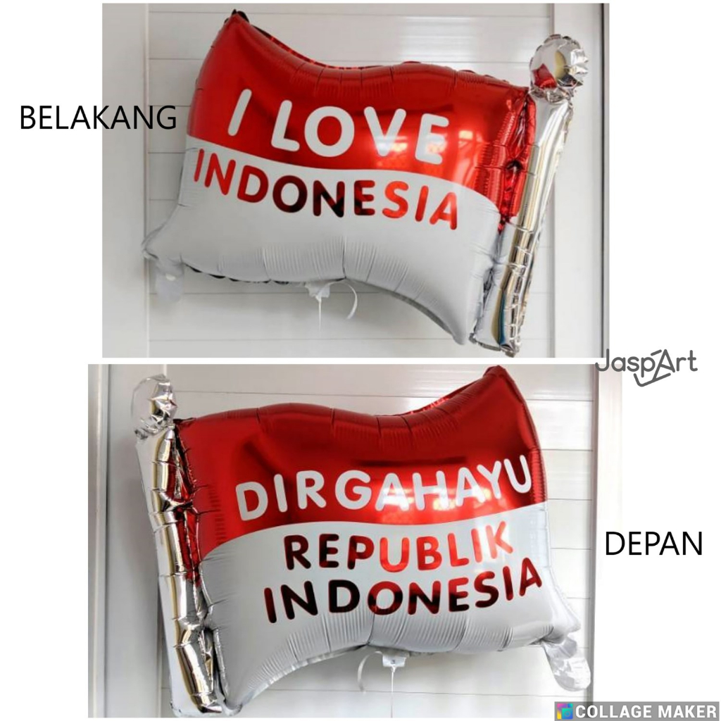 Jual Balon Foil Hut Ri Pawai Agustusan Balon Bendera Dirgahayu