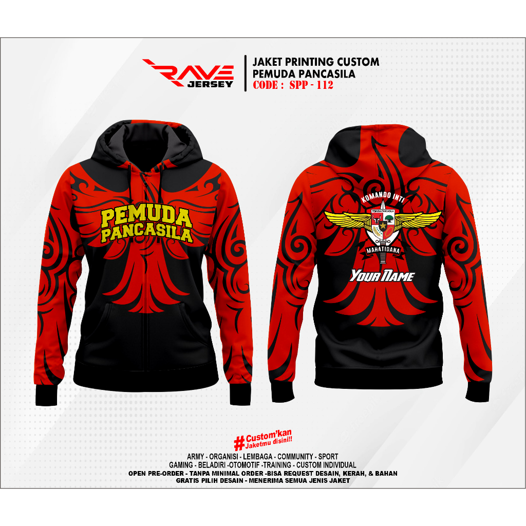 Jual JAKET PEMUDA PANCASILA PP SESI 3 FULL PRINTING SUBLIM CUSTOM ...