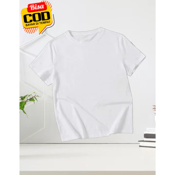 Kaos Polos Pria Cotton Combed 30s Kaos Lengan Pendek Pria Round Neck Regular Fit Kaos Polos
