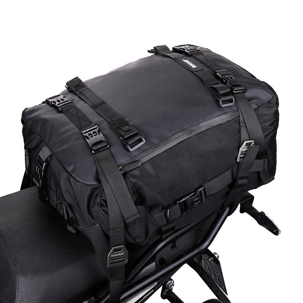 Lidsack OL261 Oxford Helmtas – Waterdicht, Gevoerd, Met Handgrepen En Voorvak, Zwart, 33x40x34 Cm