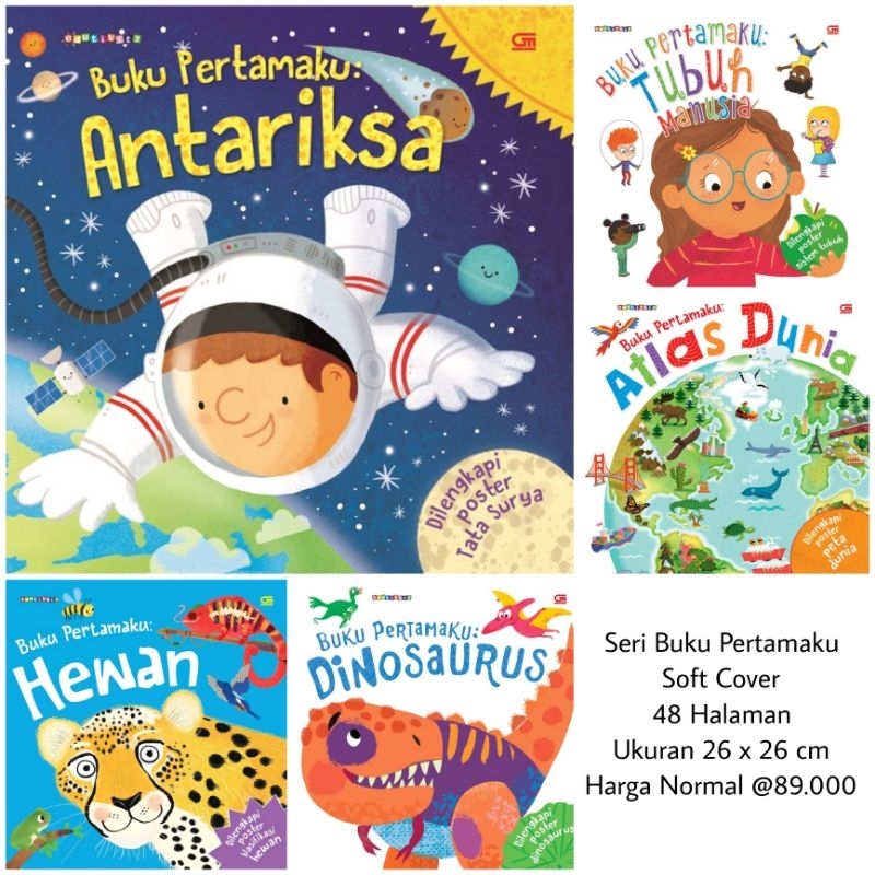 Jual Seri Buku Pertamaku Antariksa Tubuh Manusia Hewan Dinosaurus Atlas Dunia Shopee