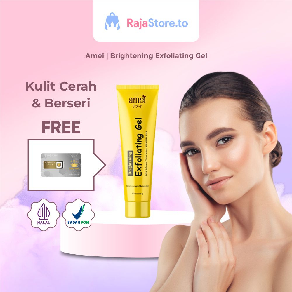 Jual Amei Exfoliating Gel Dna Salmon Pemutih Pelembab Wajah Mengangkat Sel Kulit Mati Penghilang
