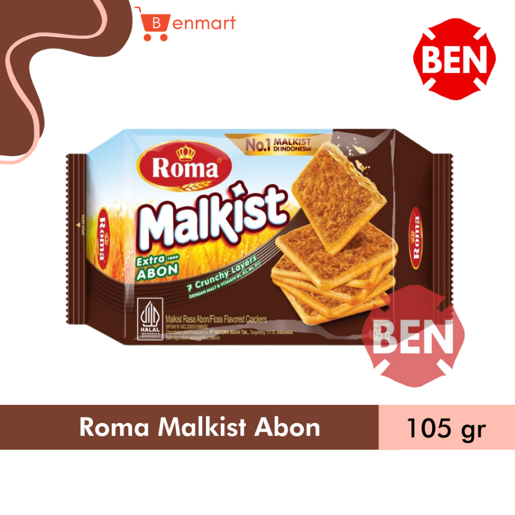 Jual ROMA MALKIST RASA ABON GURIH 105g 105gr 105 g gr - Crackers ...