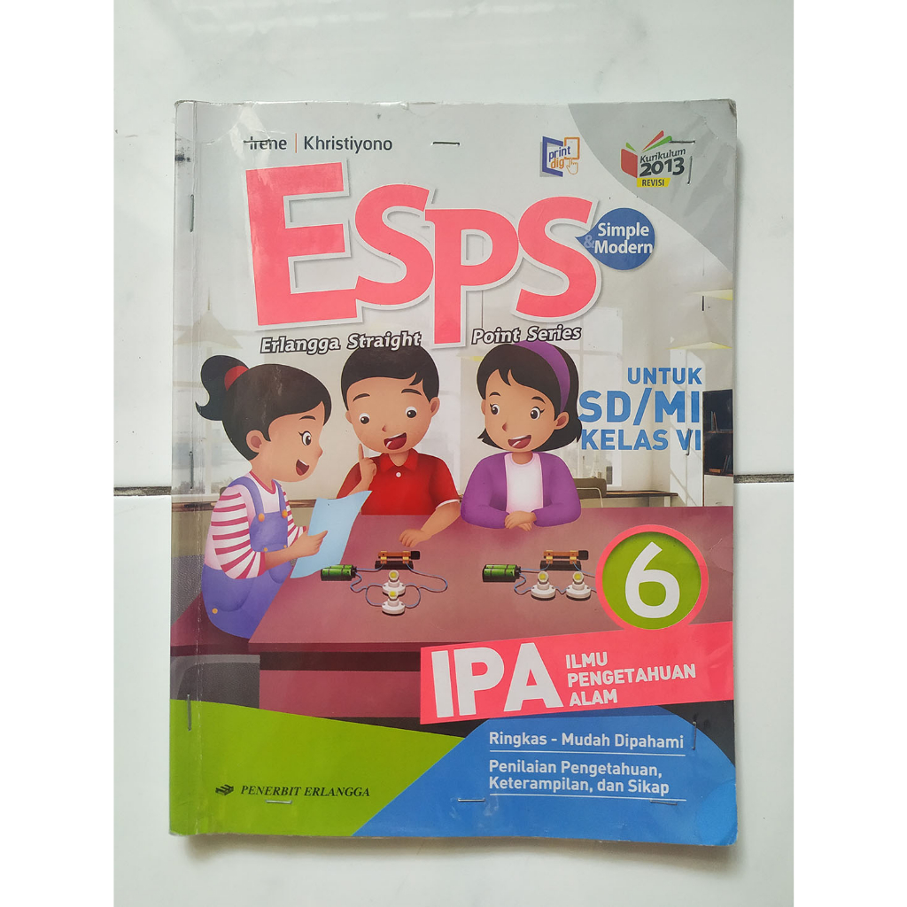 Jual Buku IPA kelas 6 VI ESPS Erlangga kurikulum 2013 revisi | Shopee ...