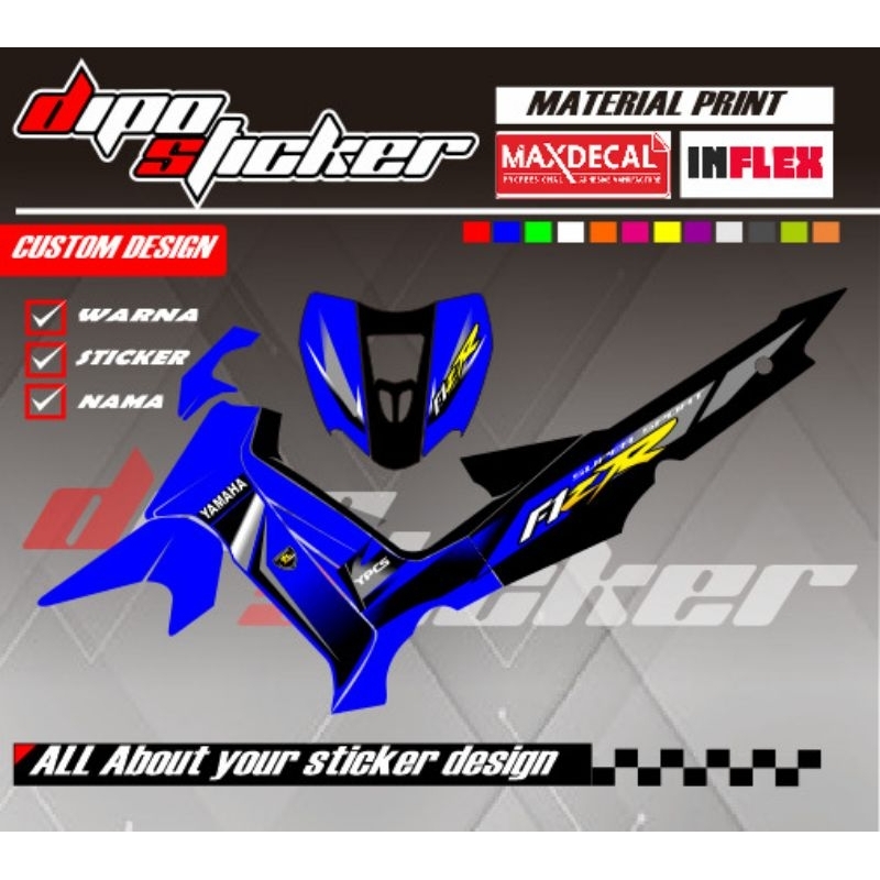Jual sticker striping Yamaha fiz r variasi Malaysia bisa riquest ...
