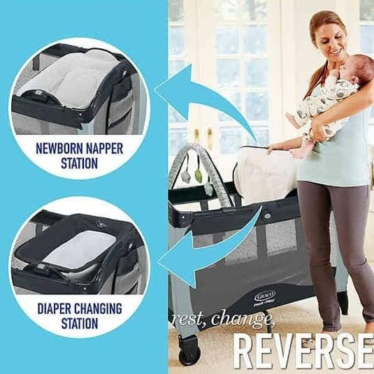 Jual SEWA Graco Pack n Play Playard Napper Changer Baby Box Kasur Bayi ...