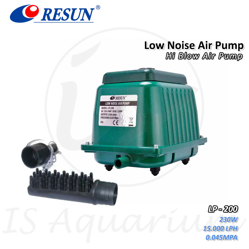 Jual Resun LP-200 Air pump pompa udara Silent Aerator Hi Blow LP200 ...