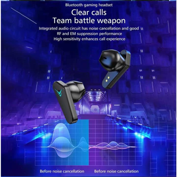 Headset Bluetooth Gaming TWS X15 Bluetooth V5 2 Earbuds