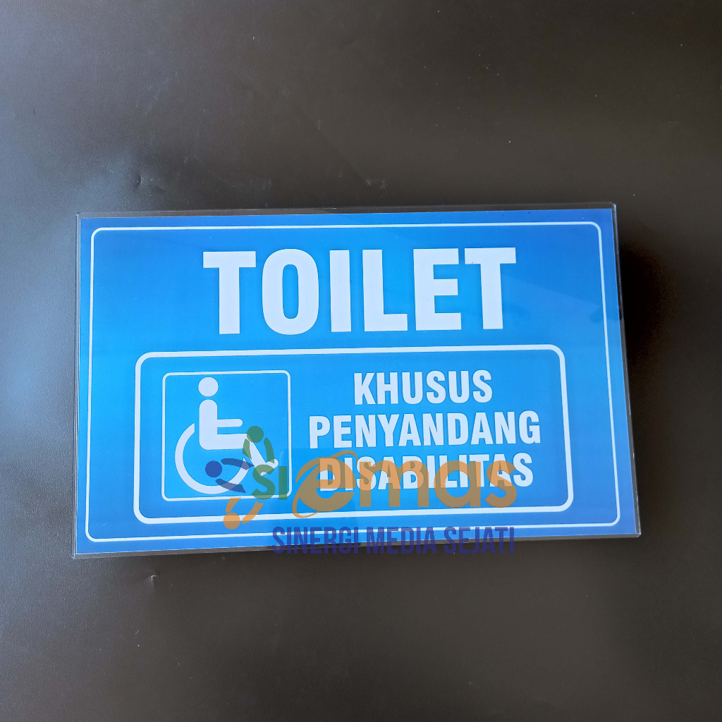 Jual Papan Akrilik Toilet Disabilitas Biru | Akrilik Toilet Khusus ...