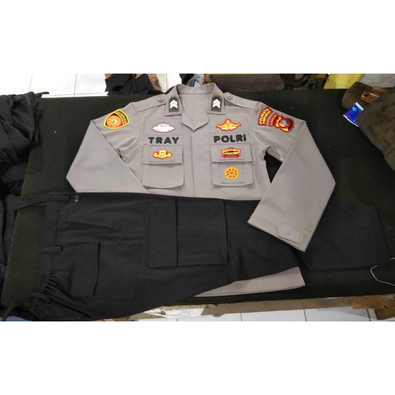 Jual Baju Pdl Dinas Polri Polisi Brimob Model Tactical Dan Standart ...