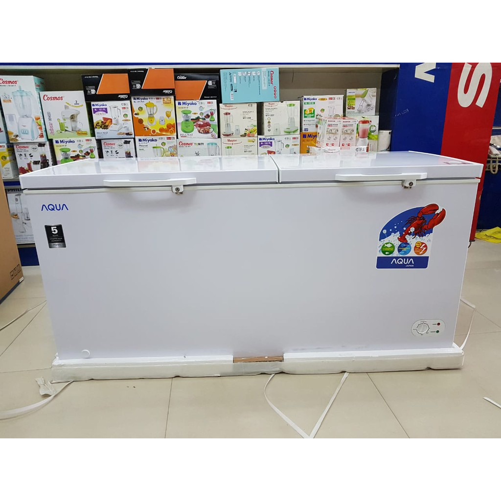 Jual Aqua Freezer AQF 500GC Chest Freezer Box Lemari Pembeku Makanan Frozen Food Shopee Indonesia