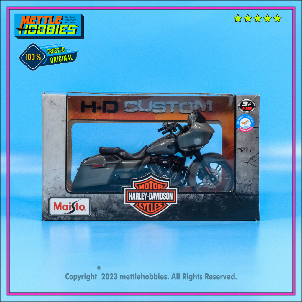 Maisto Harley Davidson 2018 CVO Road Glide Diecast Miniatur Motor Bike 1:18