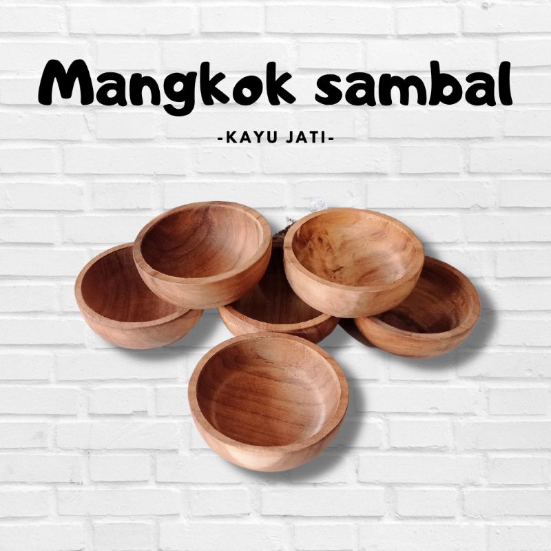 Jual Mangkok Kayu Jati Wooden Bowl Shopee Indonesia 0811