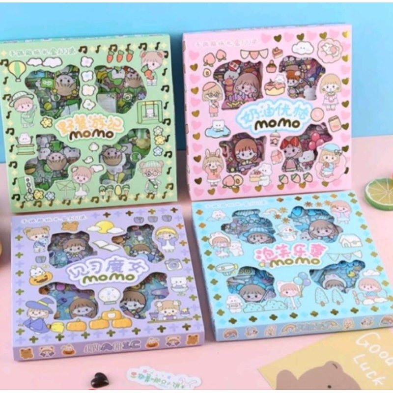 Jual STIKER MOMO 100 LEMBAR STICKER WATERPROOF ANTI AIR STIKER VIRAL ...