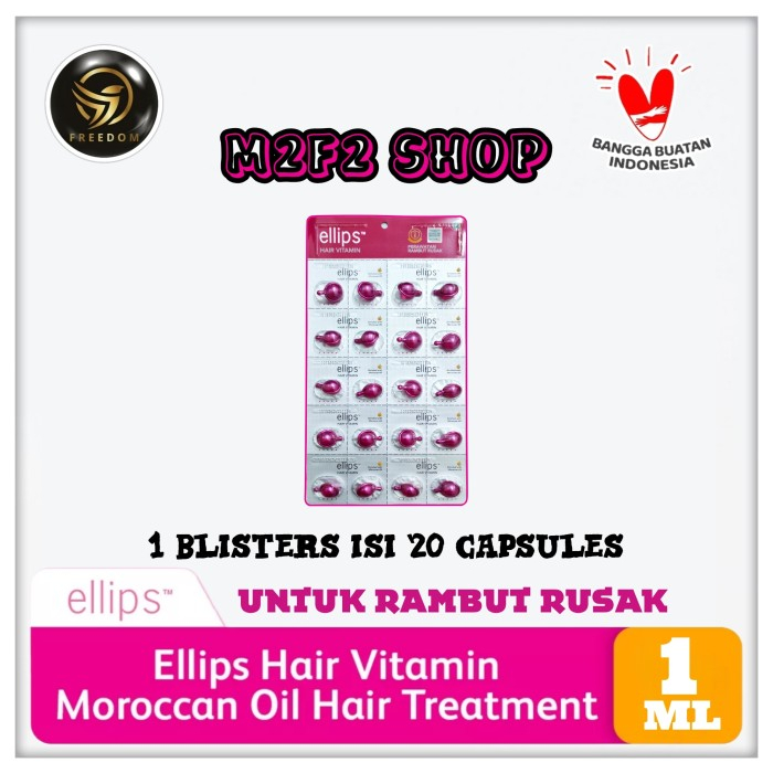 Jual Ellips Hair Vitamin Rambut Moroccan Oil Treatment Isi 20 1 ml