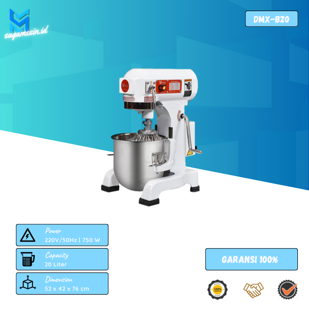 Jual Planetary Mixer Fomac DMX-B20 I DMX-B20C Mesin Pengaduk Adonan 20 ...