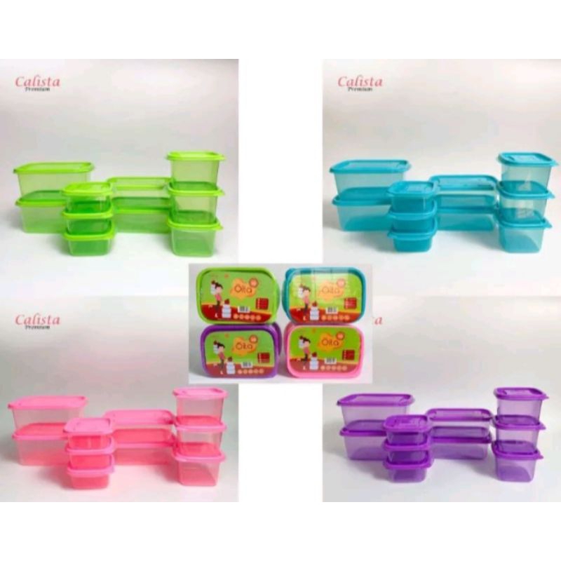 Jual CALISTA TOPLES / FOOD CONTAINER OITA SET 10 PCS | Shopee Indonesia