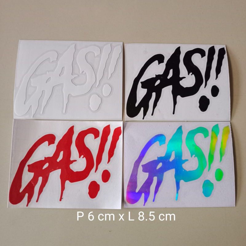 Jual Stiker GAS !! Stiker cuting murah | Shopee Indonesia
