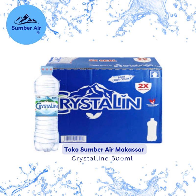 Jual Air Mineral Crystalin 600ml (1 Dus/Karton) | Shopee Indonesia