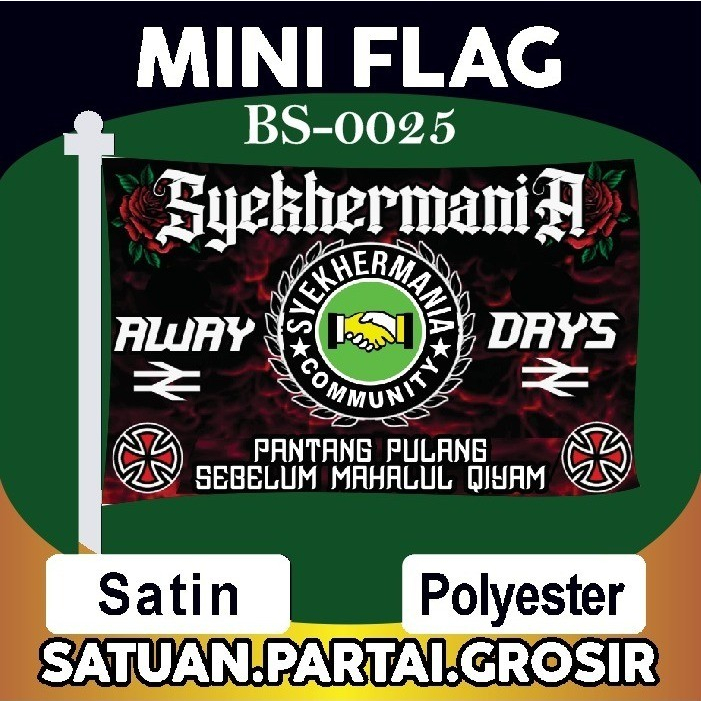 Jual Bendera Syekhermania Terlaris / Mini Flag Syekhermania Bersholawat ...