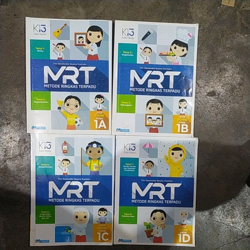 Jual Buku MRT (METODE RINGKAS TERPADU) KELAS 1 A B C D (ORIGINAL ...