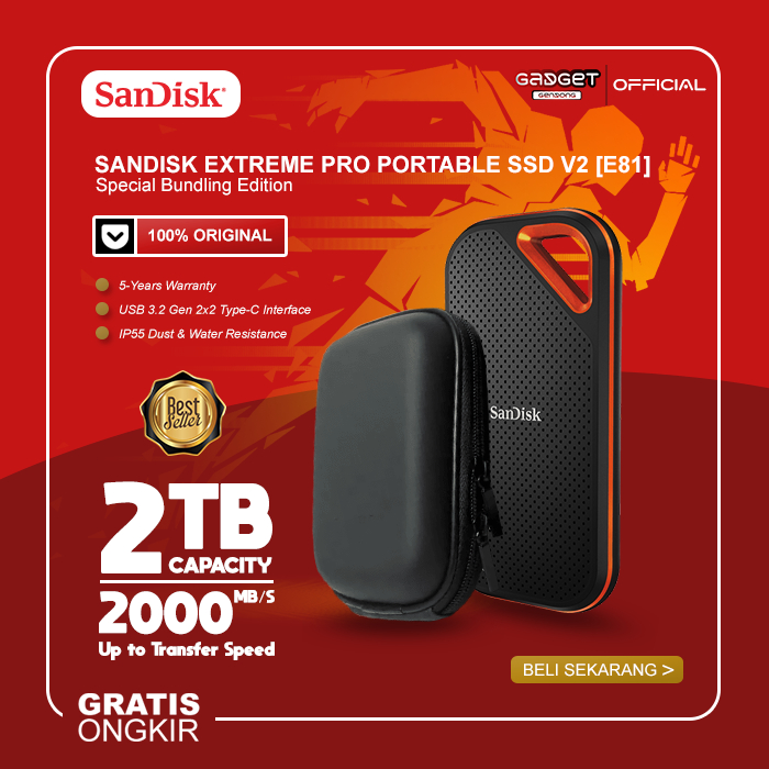 SanDisk ポータブルSSD 2TB ネイビー/オレンジ サンディスク SanDisk ポータブルSSD 2TB ネイビー/オレンジ サンディスク