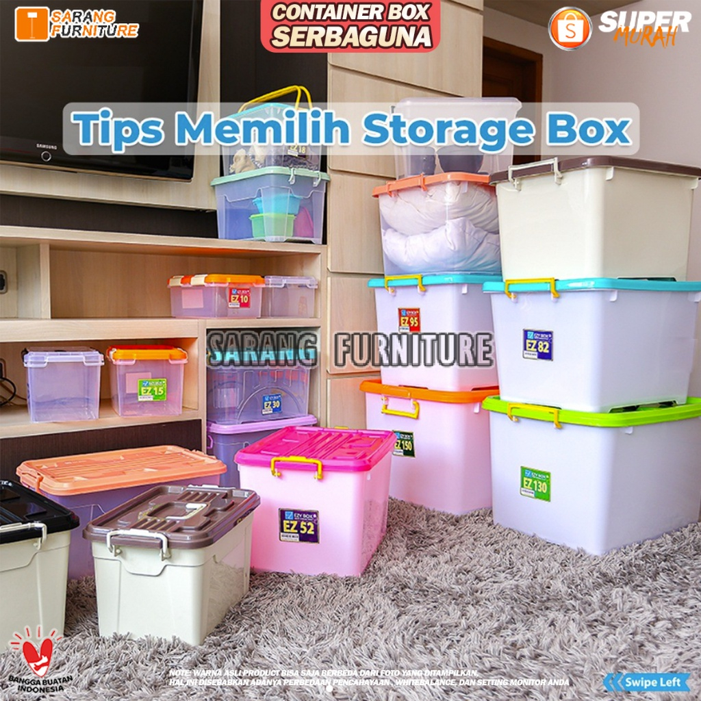 Jual EZY STORAGE 95 LITER CONTAINER BOX KONTAINER BOX TEMPAT KOTAK ...