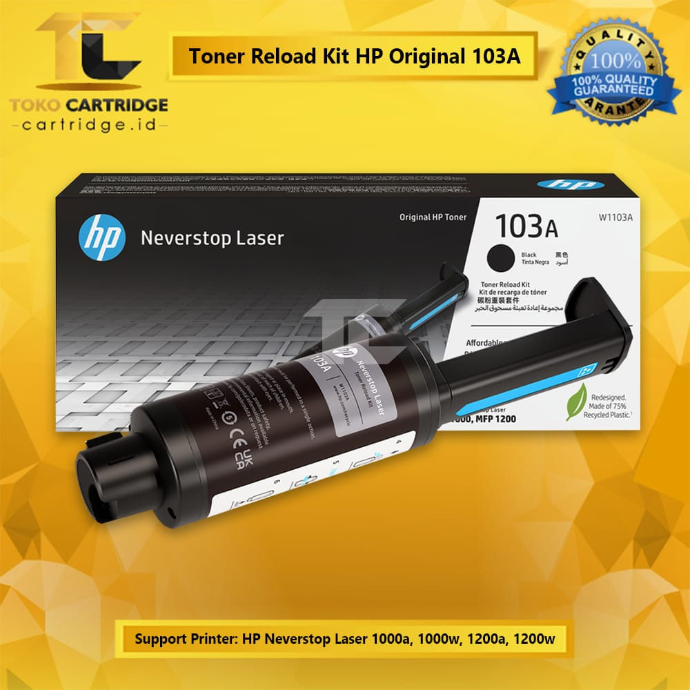 Jual Refill toner HP 103A Black reload kit W1103A ORI Printer laser ...