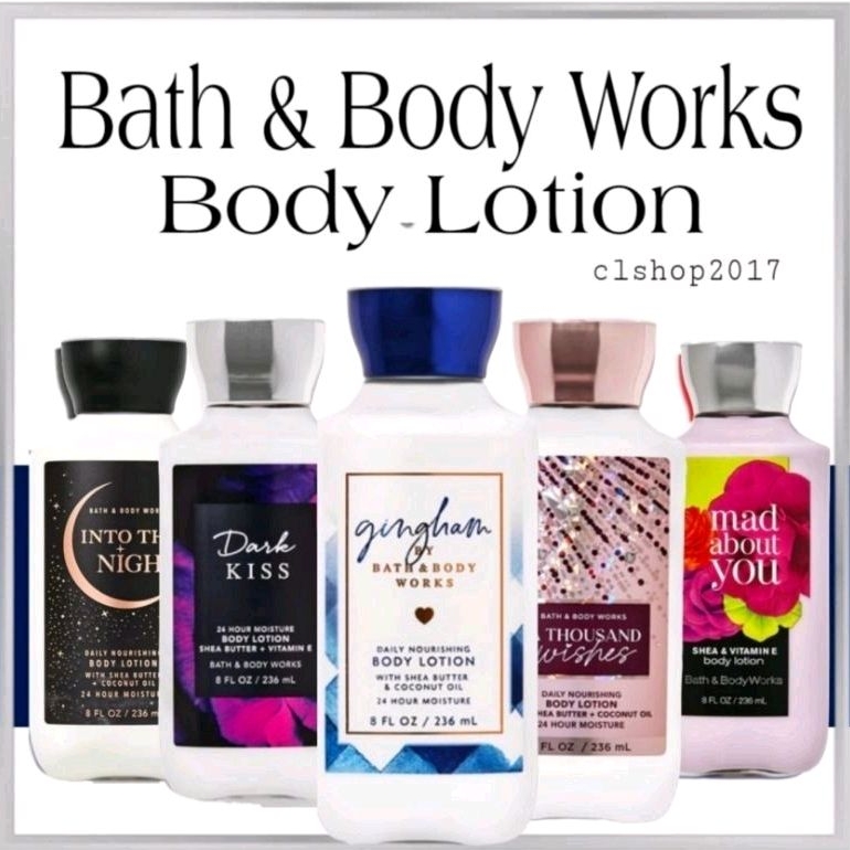 Jual BATH BODY WORKS BBW FRAGRANCE BODY LOTION 236 ML MIX BUTTERFLY