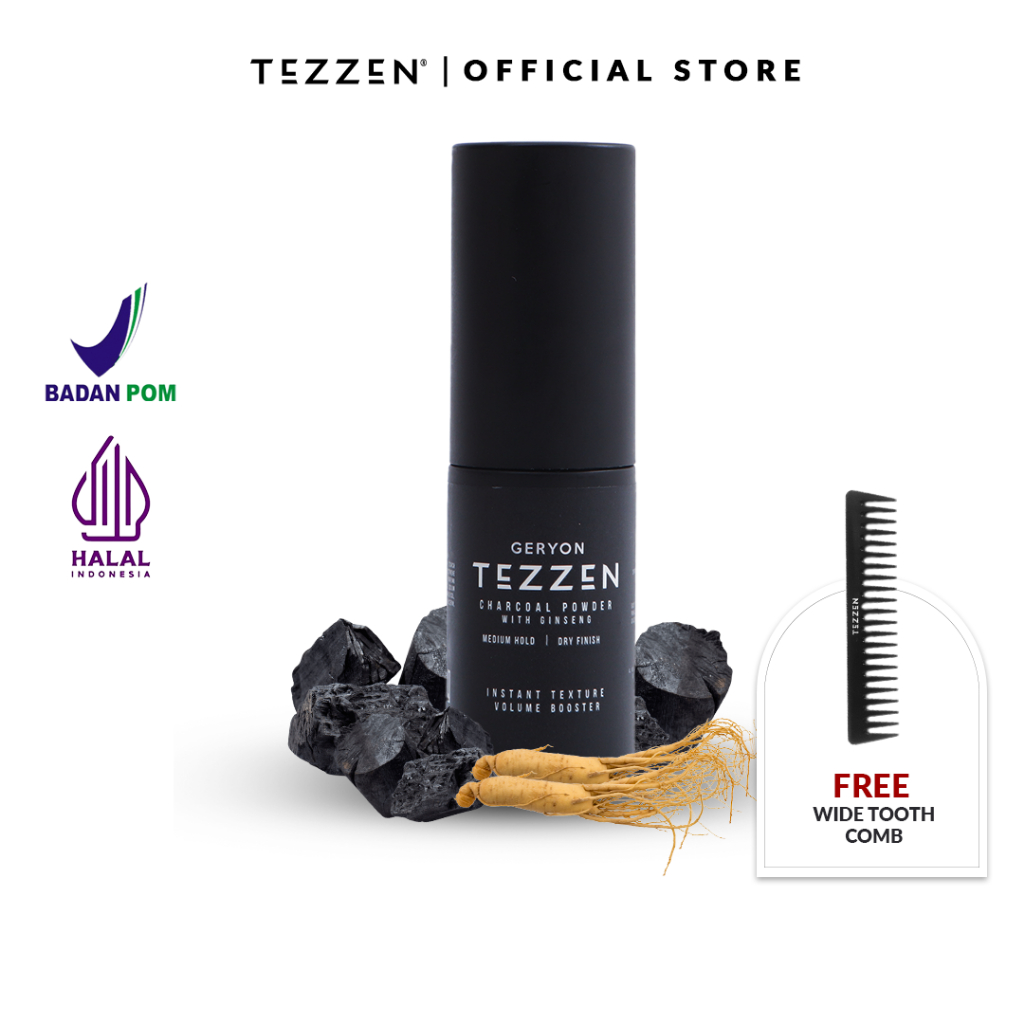 Jual Tezzen Geryon Charcoal Hair Powder Shopee Indonesia
