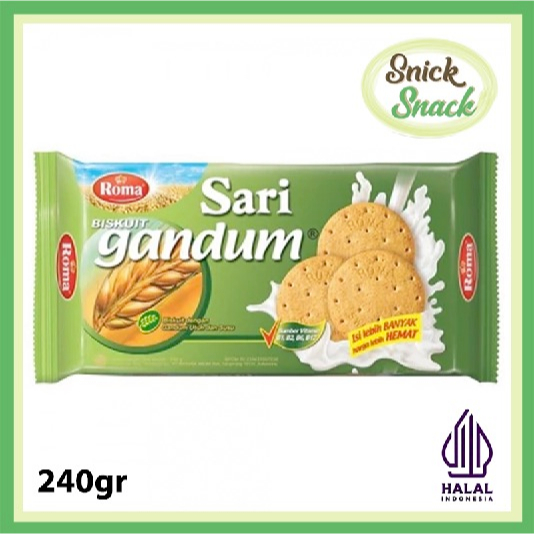 Jual Sari Gandum Biskuit Gandum Utuh dan Susu 240 gr Family Pack 149 gr ...
