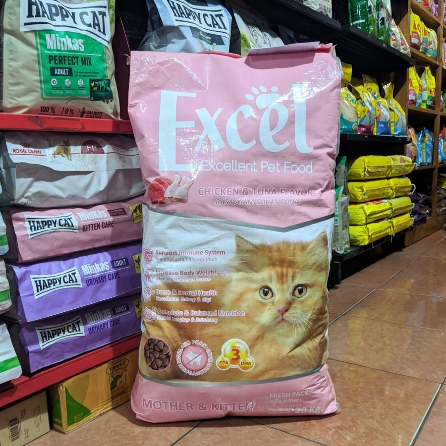 Jual MAKANAN KUCING EXCEL MOTHER KITTEN 20 KG | Shopee Indonesia