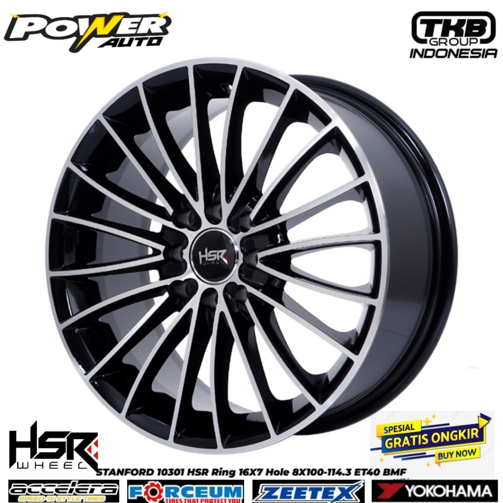 Jual velg dabel pcd hsr stanford 10301 ring 16x7 velag brio city xenia ...