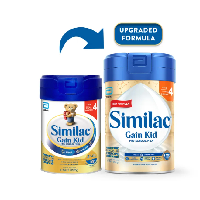 Jual SIMILAC Gain 5MO Stage 4 Kid Pre-school Follow On Susu Formula ...