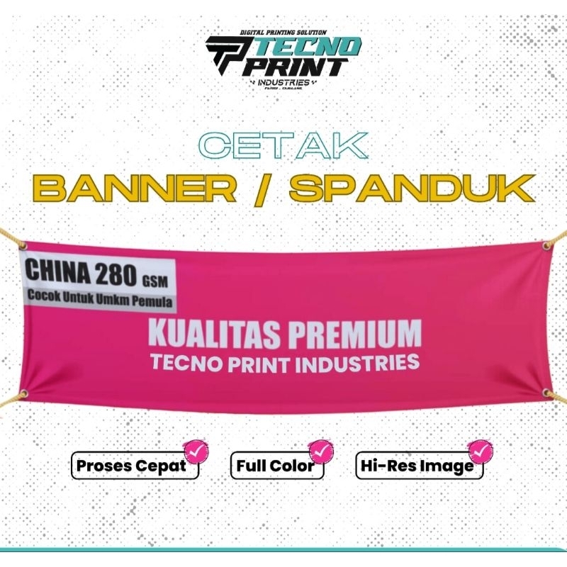 Jual Cetak Spanduk Banner Baliho Bahan Korea Gsm Shopee Indonesia