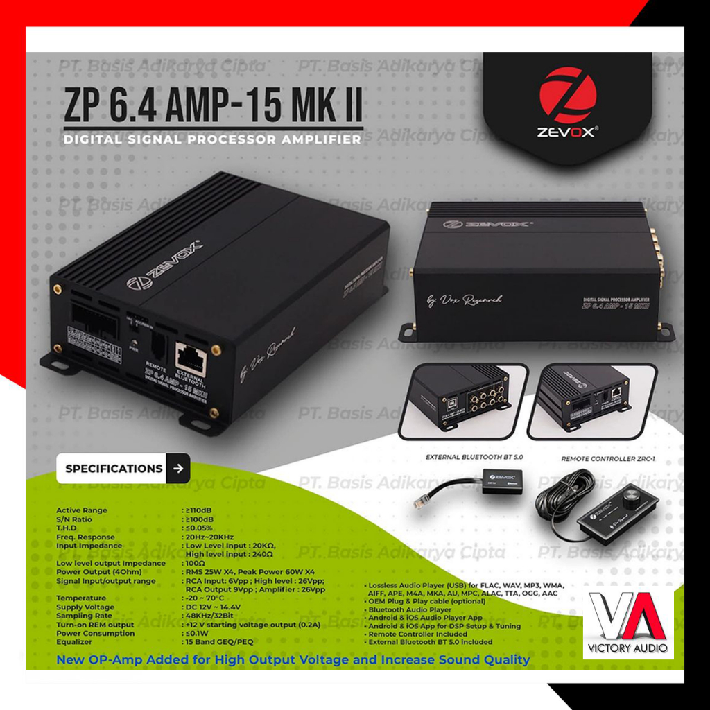 Jual Digital Sound Processor Zevox Zp 64 Amp 15 Mkii Mk Ii Mk2 Mk 2