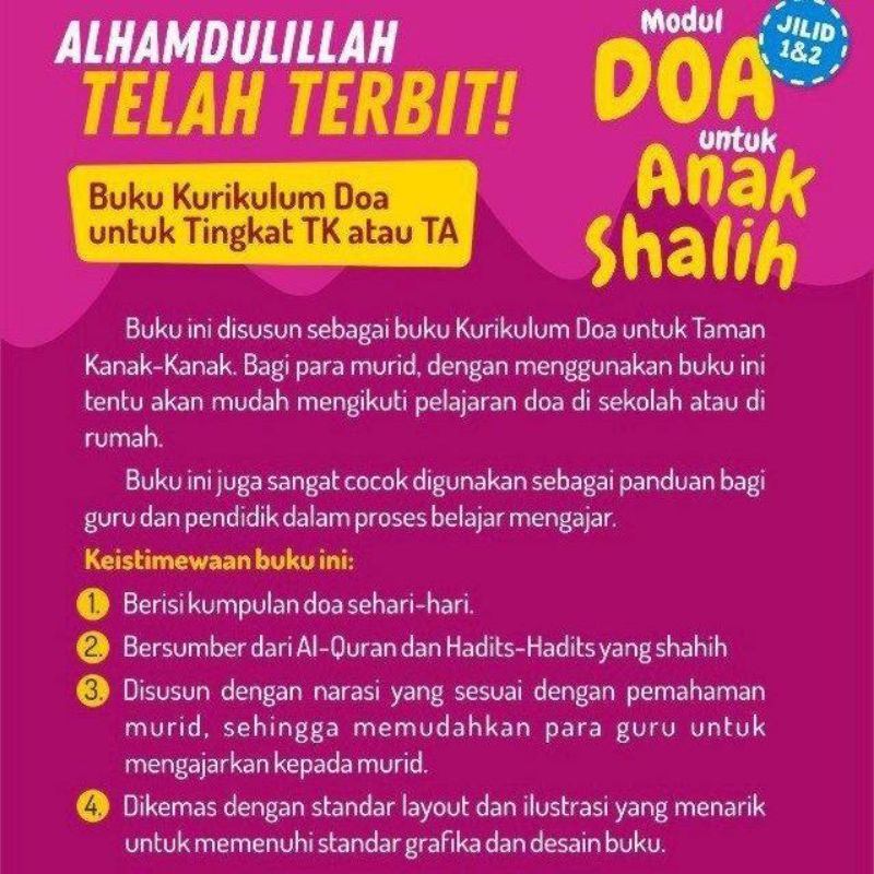 Jual Buku Modul Doa Untuk Anak Shalih (Softcover) | Shopee Indonesia