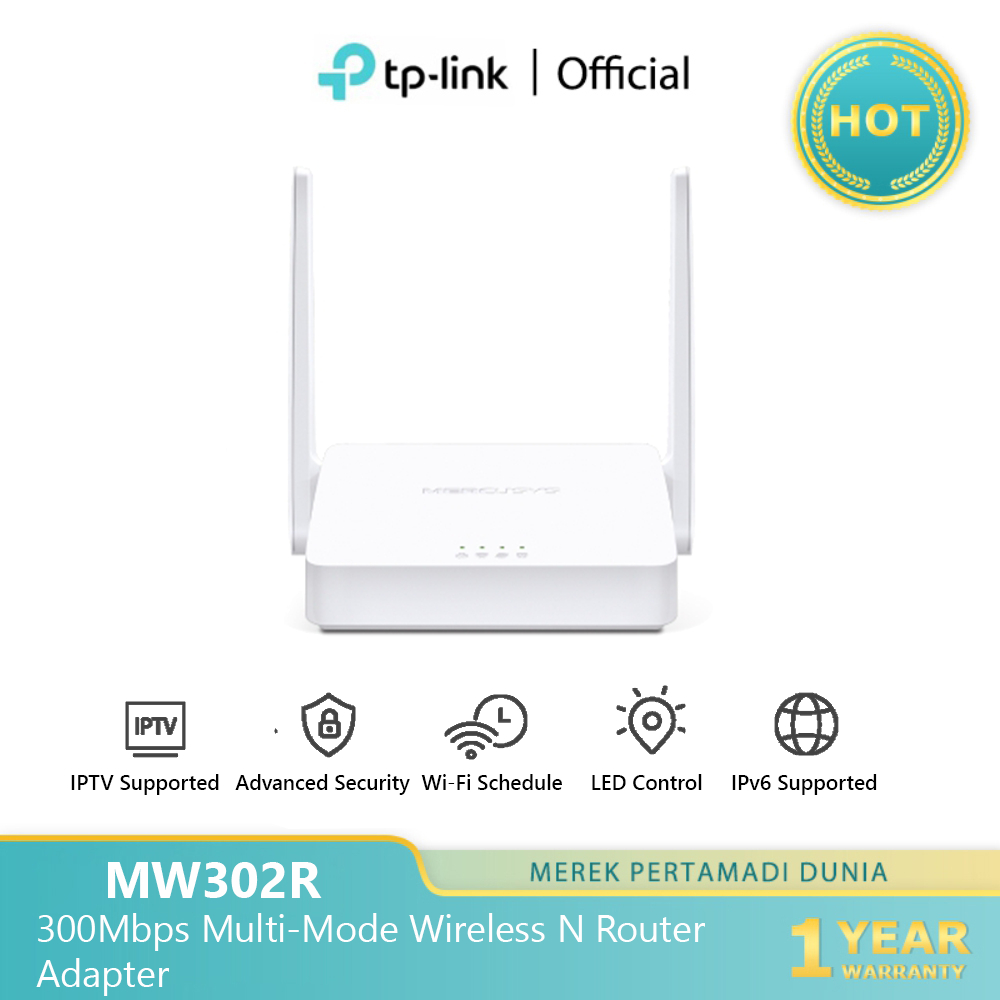 Jual Mercusys Mw302r 300mbps Router Wireless N Router Multi Mode 2