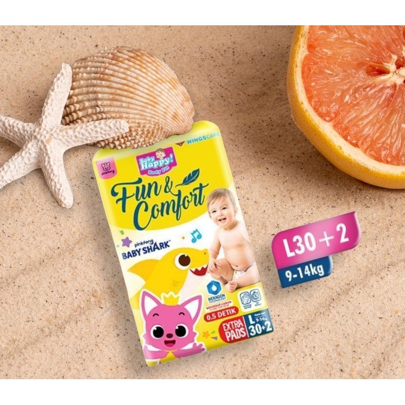 Jual Baby Happy Pinkfong Baby Shark L30+2 | Shopee Indonesia