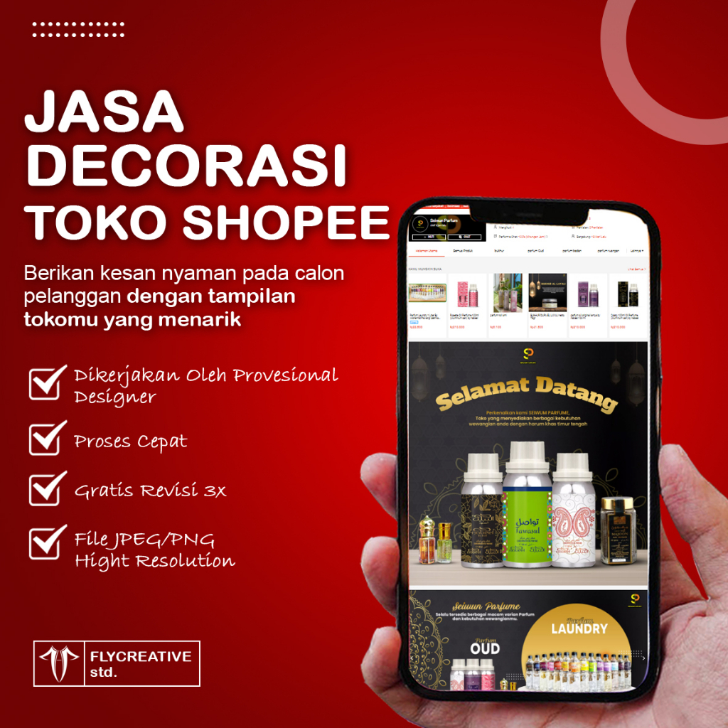 Jual Desain Dekorasi Toko Shopee Profesional Bebas Custom | Shopee
