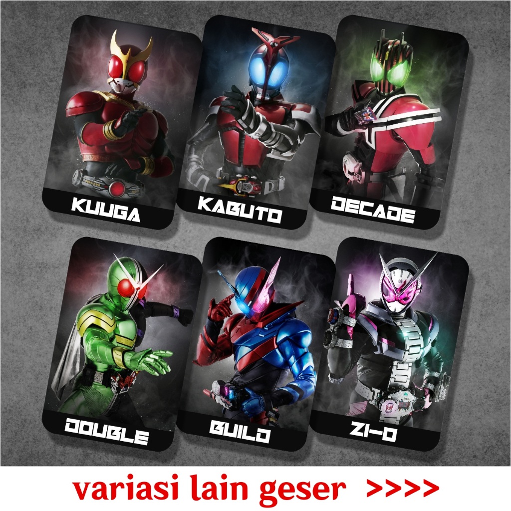 Jual Koleksi Photocard / Kartu Anime Tokusatsu Kamen Rider A - Kuuga ...